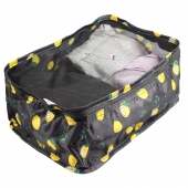 Cestovný organizér do kufra 6ks čierny s citróny