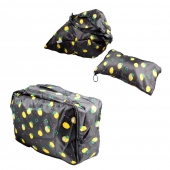 Cestovný organizér do kufra 6ks čierny s citróny