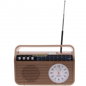 Prenosné retro rádio MK-190 hnedé