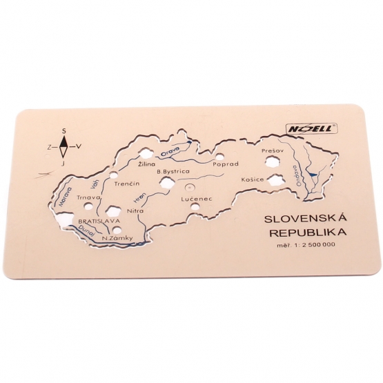 Šablóna mapa Slovenská republika