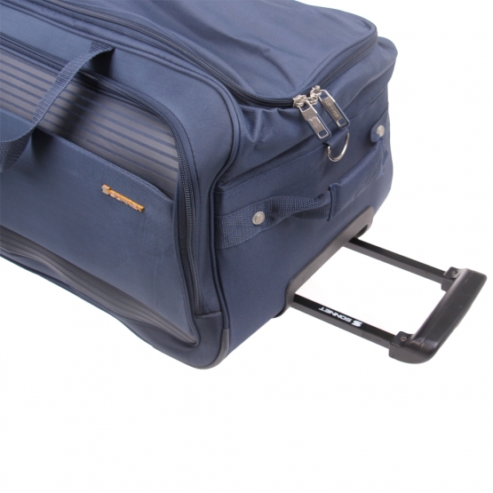 Cestovná taška na kolieskach malá tmavo modrá