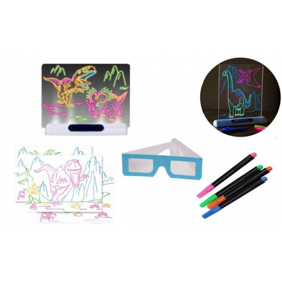 Magická 3D kresliaca tabuľa dinosaury