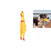 Pískacia hračka pre psov – žltá kačica