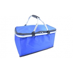 Termo skladací nákupný košík s vekom modrý