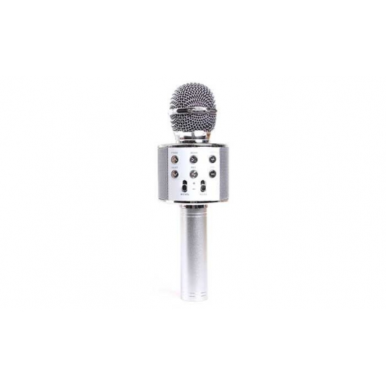 Karaoke mikrofón WS-858 strieborný