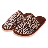 Papuče domáci leopardí hnedé vel.38/39