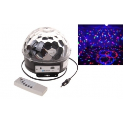 LED mini disco guľa s ovládačom