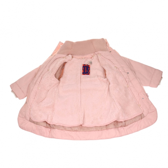 Dievčenská bunda a vesta v jednom ružová vel. 98