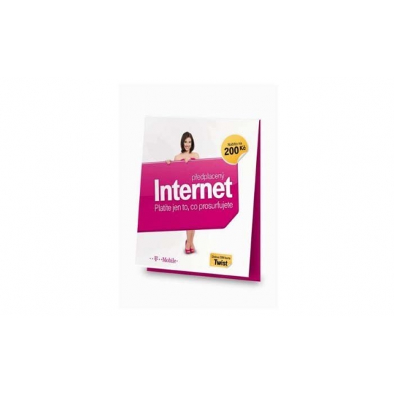 T-Mobile mobilný internet s kreditom 200 Kč