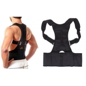 Magnetický rovnací pás na chrbát čierny vel.S