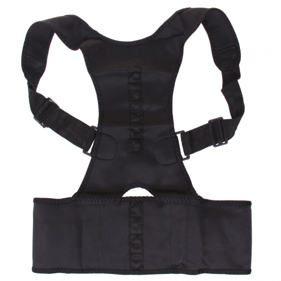 Magnetický rovnací pás na chrbát čierny vel.S