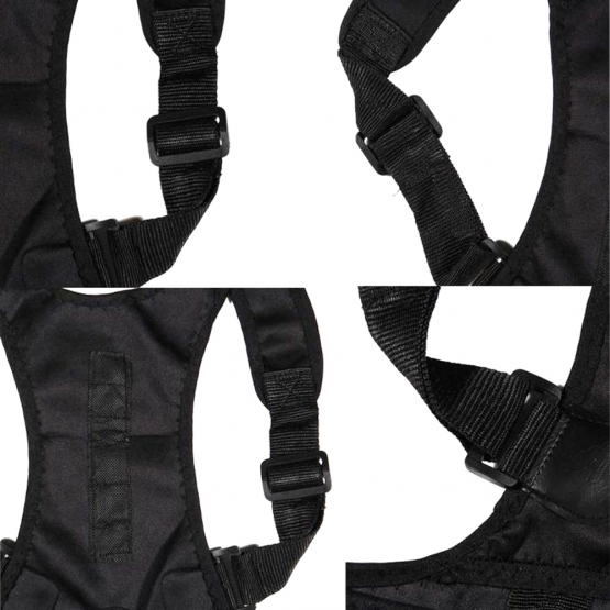 Magnetický rovnací pás na chrbát čierny vel.S