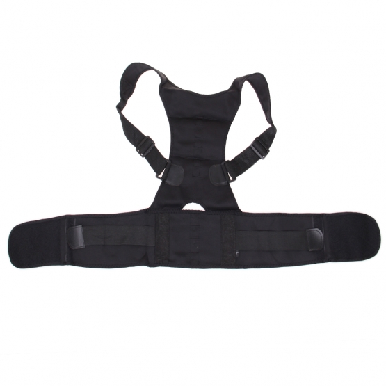 Magnetický rovnací pás na chrbát čierny vel.S