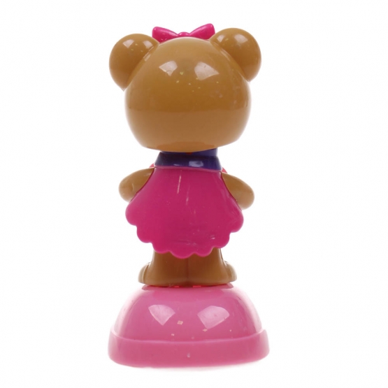 Solárne tancujúce dekorace medveď ružový