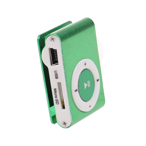 Kompaktný MP3 prehrávač zelený