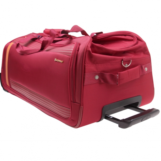 Cestovná taška na kolieskach malá červená