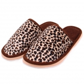 Papuče domáci leopardí hnedé vel.38/39
