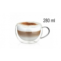 Dvojstenný hrnček na cappuccino 280 ml