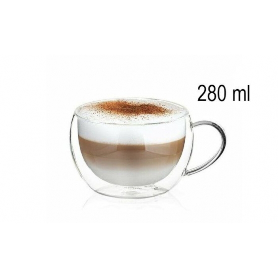 Dvojstenný hrnček na cappuccino 280 ml