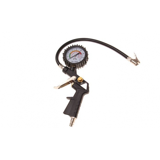 Hustiaci kompresor s manometrom