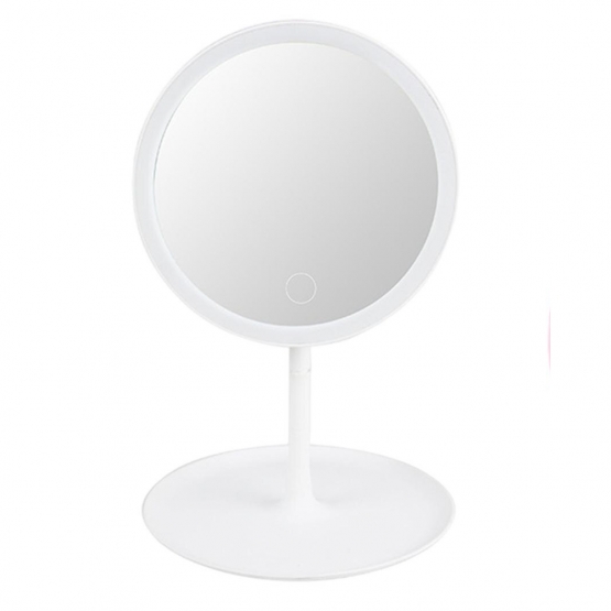 LED kozmetické zrkadlo biele