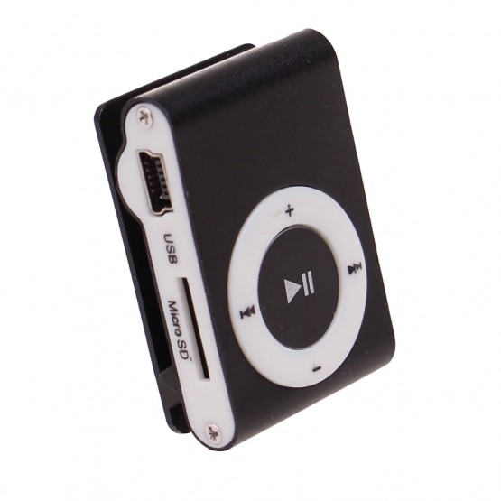 Kompaktný MP3 prehrávač čierný