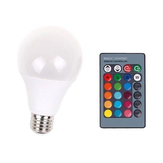 LED žiarovka 2v1 White + RGB