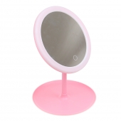LED kozmetické zrkadlo ružové