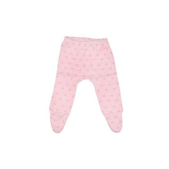 Dojčenské nohavice ružové pruhované