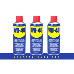 3 ks Univerzálne mazivo WD-40 400 ml