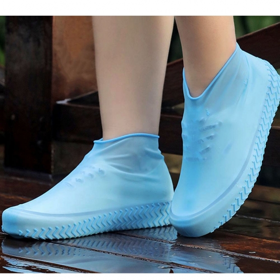 Vodeodolné návleky na topánky modré L