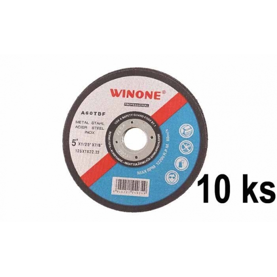 Rezný kotúč Winone 125 x 22,2 mm 10ks