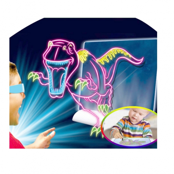 Magická 3D kresliaca tabuľa dinosaury