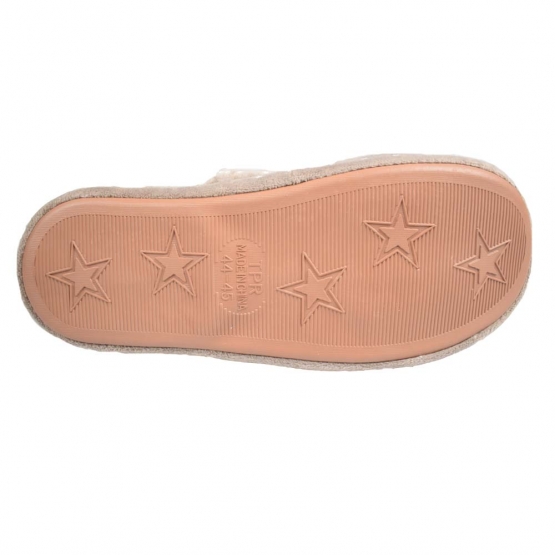  Papuče zateplené hnedé s hviezdičkami 44/45