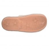  Papuče zateplené hnedé s hviezdičkami 44/45