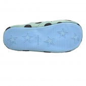  Papuče zateplené zelené s bodkami 38/39