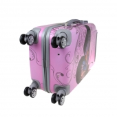 Sada 3 škrupinových kufrov (Pink Butterfly)