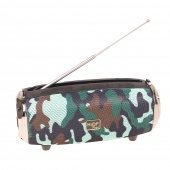 Multifunkčný bluetooth reproduktor HF-F866 maskáčový