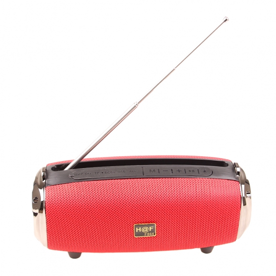 Multifunkčný bluetooth reproduktor HF-F866 červený