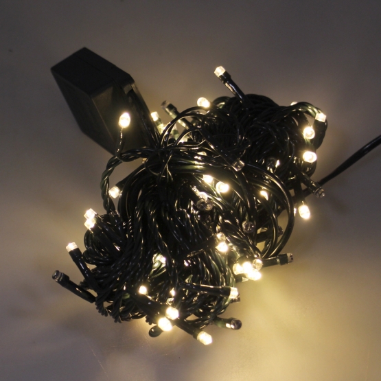 Vianočná LED svetelná reťaz V8F50 žltý