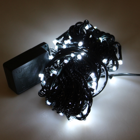 Vianočná LED svetelná reťaz V8F50 biely