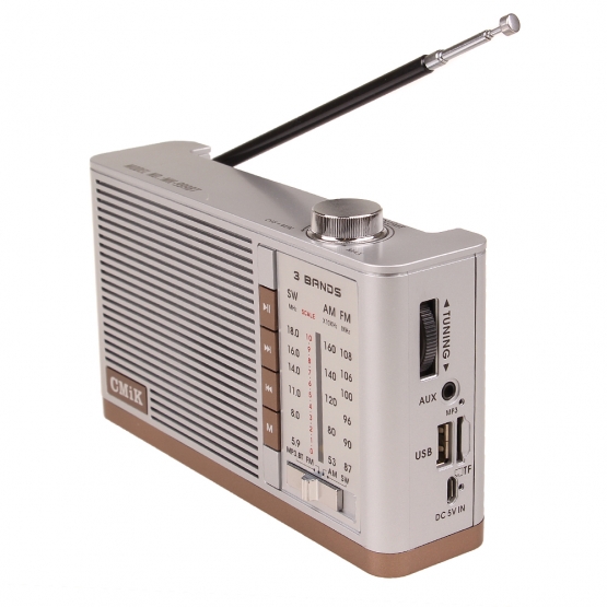 Prenosné rádio CMIK MK-999BT strieborné
