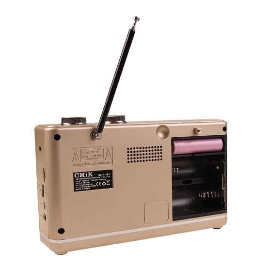 Prenosné rádio CMIK MK-910BT zlaté