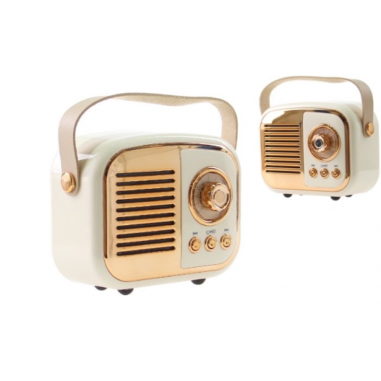 Bluetooth retro rádio BS-52D biele