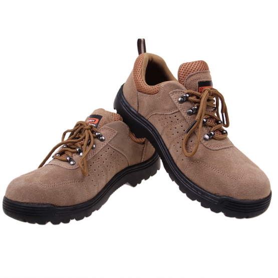 Pracovné topánky kožené béžové 41