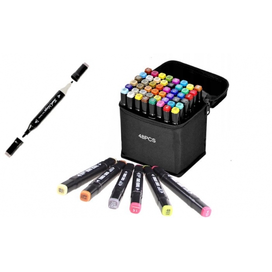 Súprava obojstranných fixiek 36 ks