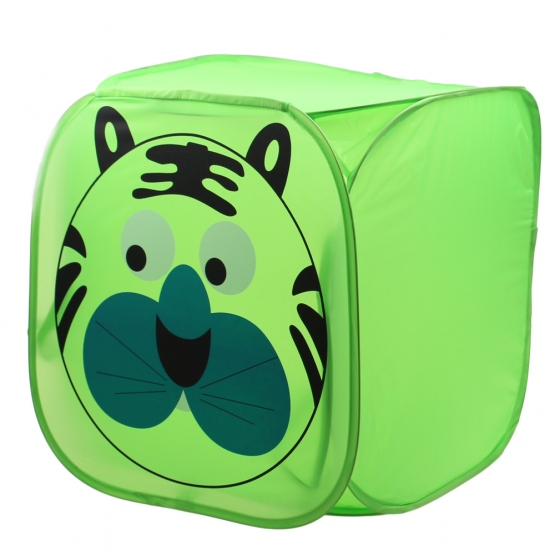 Úložný box na hračky tiger zelený