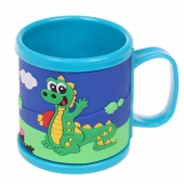 Hrnček detský plastový (modrý s krokodílom)