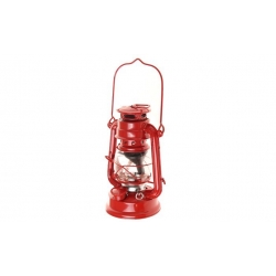 Petrolejová lampa 25 cm červená