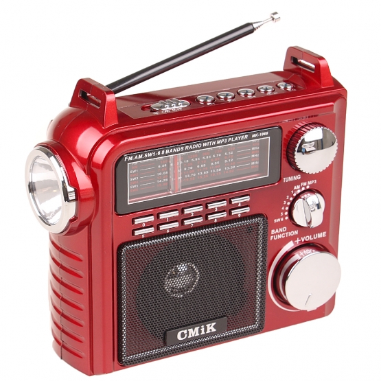 Prenosné rádio CMIK MK-1066 červené